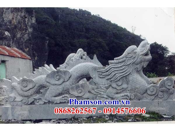 12 rồng đá bậc thềm nhà thờ họ tự nhiên cao cấp tại Nghệ An