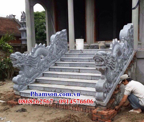 124 rồng bậc thềm nhà thờ họ đình chùa kích thước phong thủy