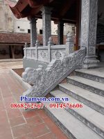 125 rồng bậc tam cấp đình đền chùa từ đường bằng đá mỹ nghệ Ninh Bình