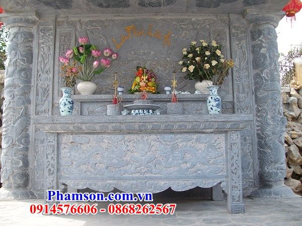 29 mẫu bàn đặt lễ bằng đá mỹ nghệ Ninh Bình tại lạng sơn