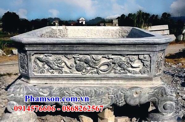 31 chậu trồng cây cảnh bằng đá đẹp ninh bình chạm khắc hoa văn tinh xảo tại ninh thuận