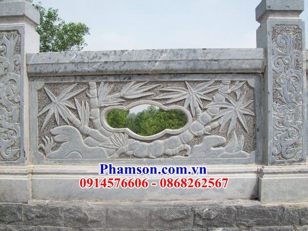 48 lan can tường hàng rào đình đền chùa miếu bằng đá mỹ nghệ Ninh Bình tại hải phòng