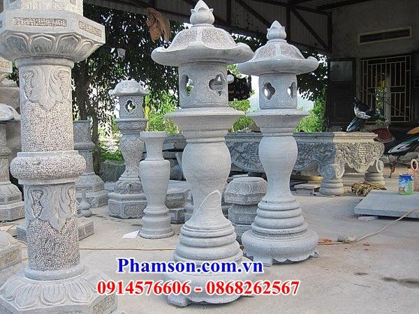 49 cột đèn trang trí bằng đá kích thước chuẩn phong thủy đẹp tại bình dương