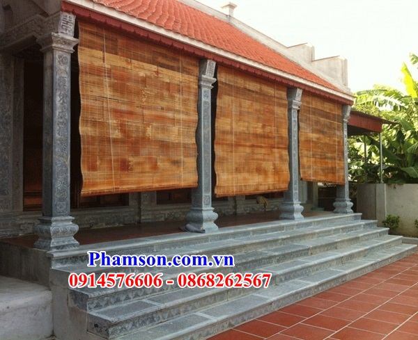 50 mẫu cột đình chùa bằng đá xanh Thanh Hóa tại hậu giang