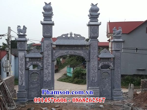 52 cổng nhà thờ tộc đẹp bằng đá xanh Thanh Hóa tại bến tre