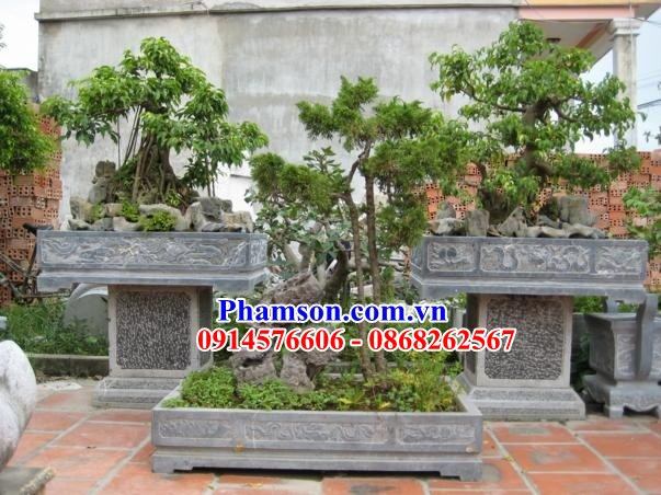 53 chậu cảnh bằng đá xanh thanh hóa nguyên khối đẹp tại tiền giang