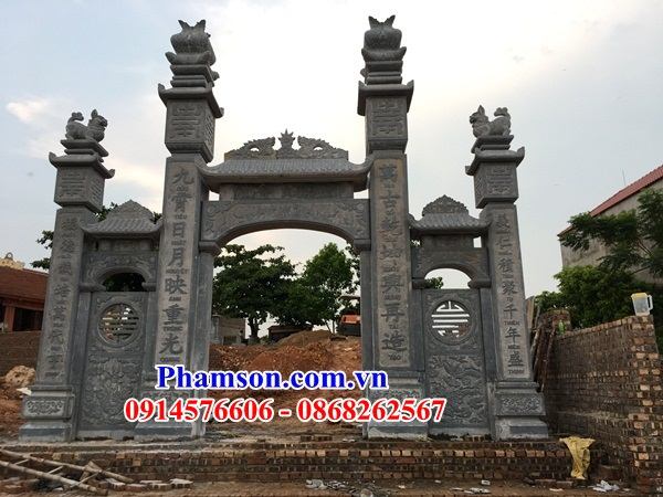 56 hình ảnh cổng nhà thờ tộc bằng đá mỹ nghệ Ninh Bình đẹp tại bến tre