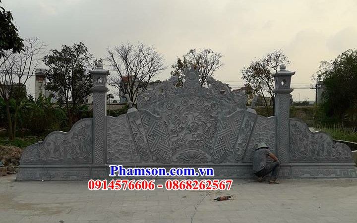 59 cuốn thư nhà thờ họ bằng đá chạm khắc hoa văn tinh xảo đẹp tại quảng nam