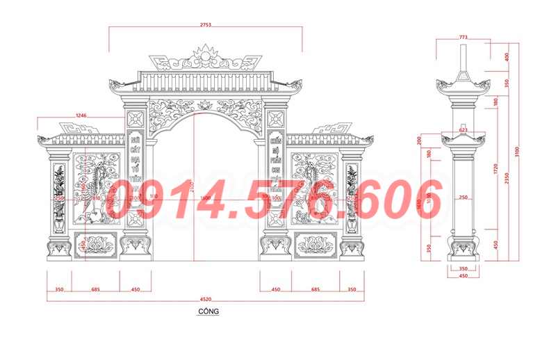 63 bản vẽ cổng nhà thờ họ đẹp tại sóc trăng 2025