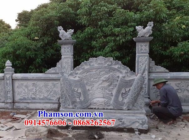 63 hình ảnh bức bình phong khu lăng mộ bằng đá xanh thanh hóa đẹp tại quảng bình