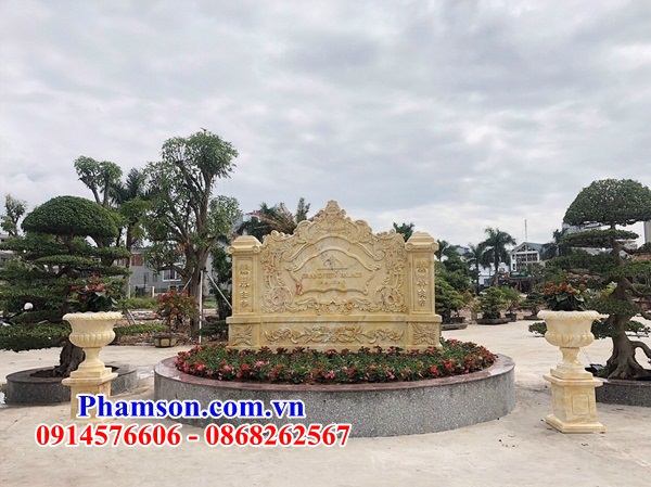 72 bức bình phong nhà thờ tổ bằng đá vàng tự nhiên cao cấp tại điện biên 72 bức bình phong nhà thờ tổ bằng đá vàng tự nhiên cao cấp tại điện biên