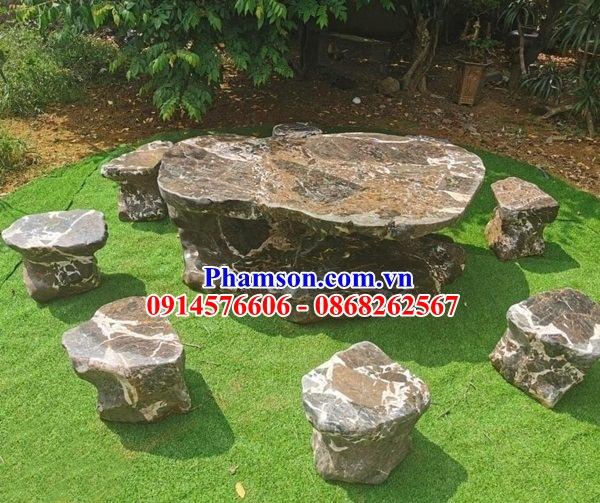 73 bộ bàn ghế để khuôn viên tư gia bằng đá cẩm thạch tại hà giang