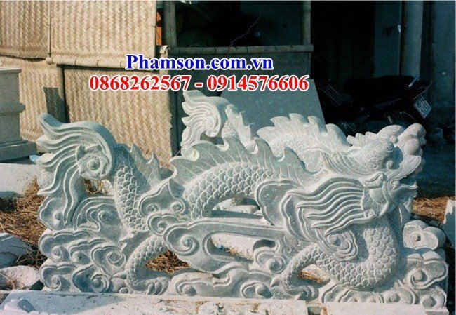 99 mẫu rồng phong thủy bằng đá xanh chạm khắc tinh xảo