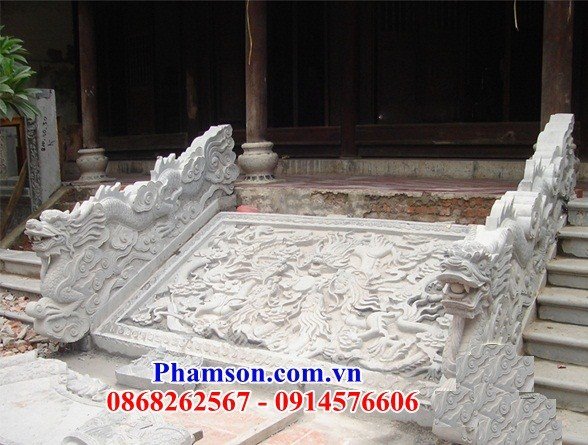 Hình ảnh rồng bậc thềm nhà thờ khu tưởng niệm bằng đá phong thủy cao cấp bán tại Ninh Bình