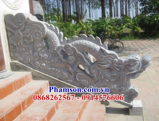 Thi công lắp đặt 23 rồng bậc thềm bằng đá thiết kế hiện đại đẹp tại Trà Vinh