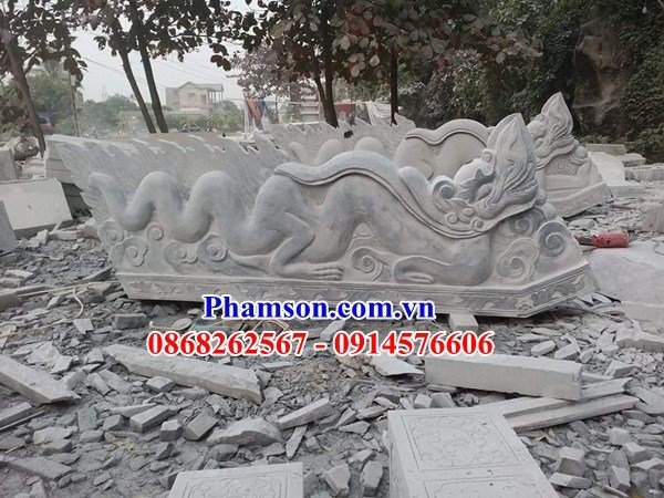 Thi công lắp đặt 23 rồng bậc thềm khu di tích quốc gia bằng đá phong thủy tự nhiên đẹp tại Trà Vinh