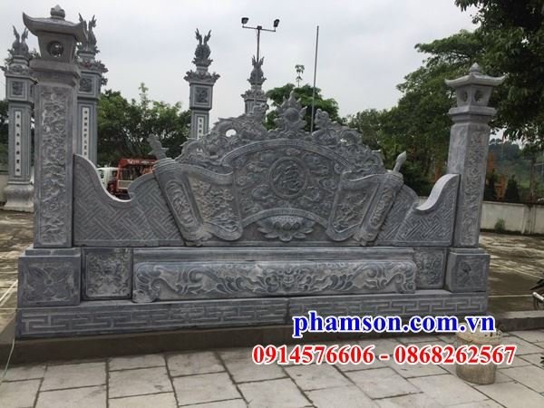 11 bức bình phong bằng đá khu lăng mộ gia đình nhà thờ họ từ đường