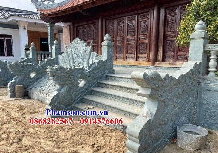 17 rồng đá bậc thềm nhà thờ họ mỹ nghệ Ninh Bình tại Đà Nẵng