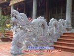 19 rồng đá hiên nhà chạm khắc hoa văn tinh xảo tại Quảng Ngãi