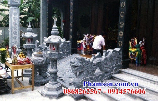 26 mẫu rồng bậc thềm đình chùa miếu bằng đá xanh Thanh hóa đẹp nhất tại Hậu Giang