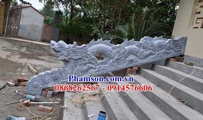 33 rồng bậc thềm tam cấp đình chùa bằng đá tại Đồng Nai