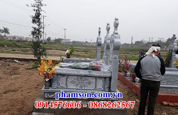 62 thiết kế mẫu mộ công giáo đạo thiên chúa không mái đẹp bằng đá mỹ nghệ Ninh Bình tại bắc kạn