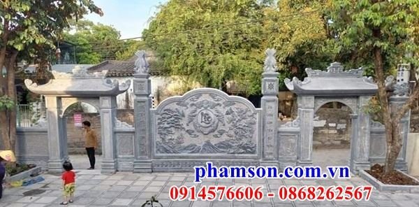 Địa chỉ 06 bức bình phong đá cổng nhà thờ họ kích thước chuẩn phong thủy