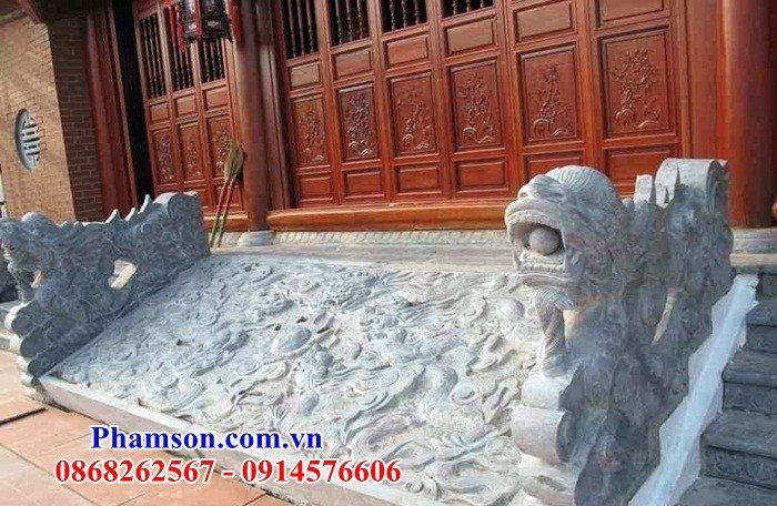 Địa chỉ bán rồng bậc thềm chiếu rồng đình chùa bằng đá phong thủy cao cấp tại Bình Phước