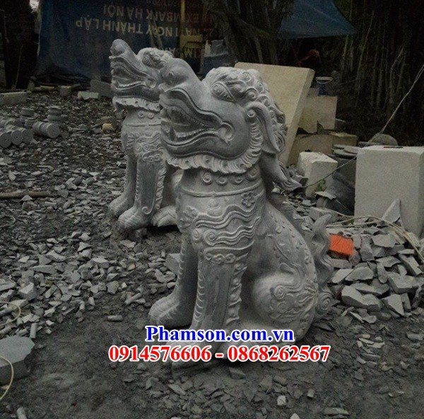 Top 10 nghê phong thủy đình chùa nhà thờ bằng đá chạm khắc tinh xảo tại Tuyên Quang