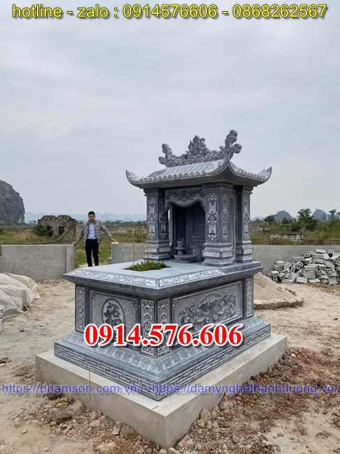 14 mẫu lăng mộ đơn một mái đẹp bằng đá tại phú thọ địa chỉ giá bán 2024