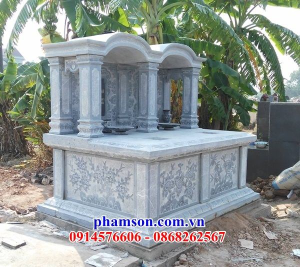 16 xây lăng mộ hai bằng đá cất để hũ tro hài cốt hỏa táng tại Tuyên Quang