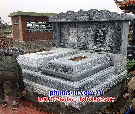 26 xây lăng mộ hai bằng đá cất để hũ tro hài cốt hỏa táng tại Hà Tĩnh