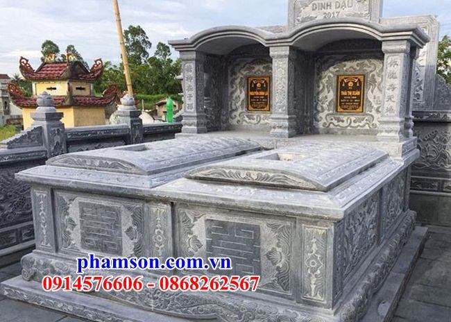 41 mẫu lăng mộ đá một mái đẹp cất để hũ tro hài cốt hỏa táng tại Lâm Đồng