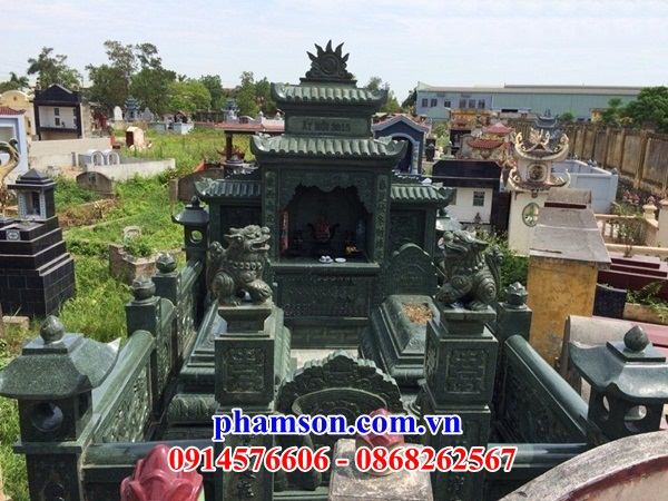 63 khu lăng mộ đẹp hai mái bằng đá kích thước chuẩn phong thủy tại Ninh Bình