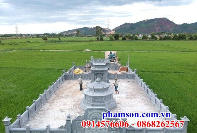 63 khu lăng mộ đẹp hai mái bằng đá tự nhiên cao cấp tại Ninh Bình