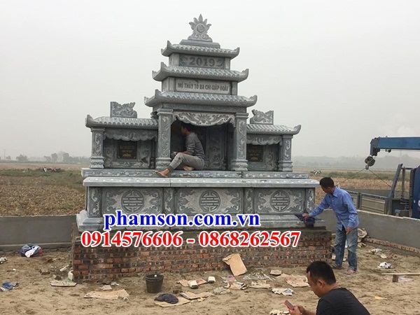 22 lăng mộ đẹp ba mái bằng đá cất để hũ tro hài cốt hỏa táng tại Lai Châu