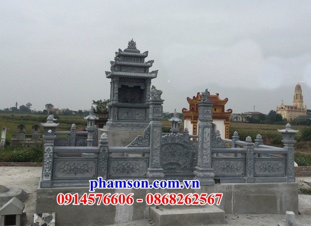 32 lăng mộ đẹp ba mái bằng đá thiết kế theo phong thủy tại Bình Định