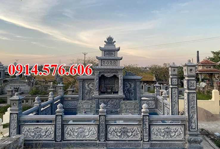 33 mẫu lăng mộ nhà mồ nghĩa trang đá đẹp ba mái tại Phú Yên