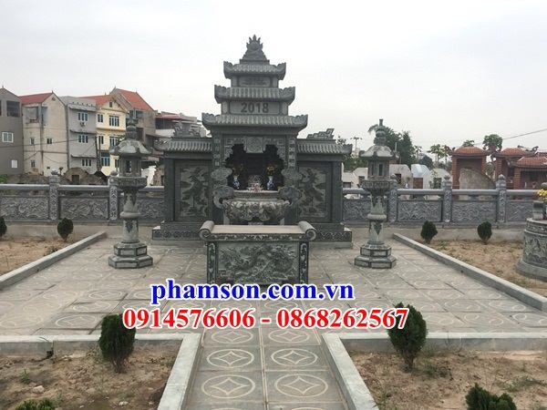 35 xây lăng mộ ba mái bằng đá thiết kế theo phong thủy tại Ninh Thuận