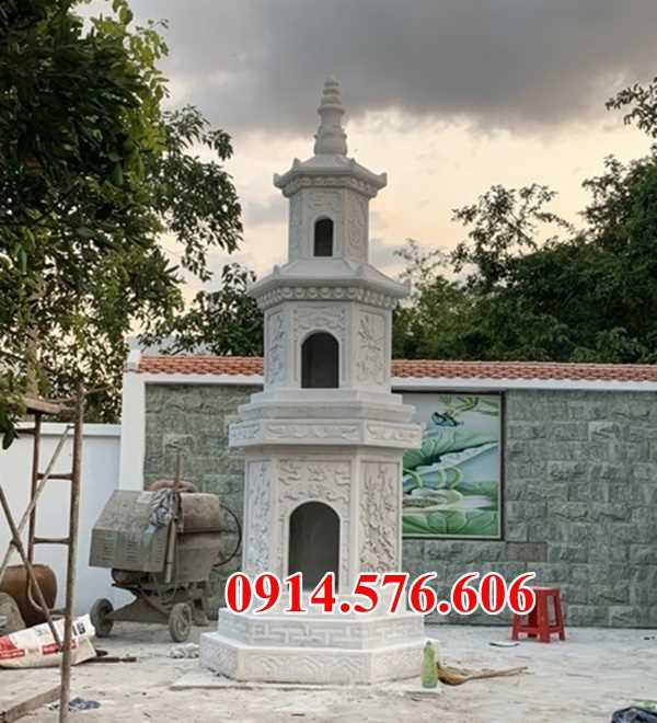 59 mẫu lăng mộ tháp để thờ tro cốt đá ninh bình ba mái đẹp tại Trà Vinh