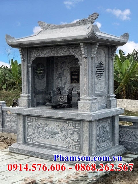 Mẫu 09 lăng thờ chung khu lăng mộ bằng đá xanh cao cấp