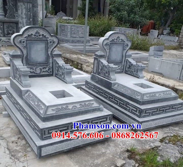 399 Mẫu mộ đá công viên nghĩa trang đơn giản đẹp - lăng mộ đá khối