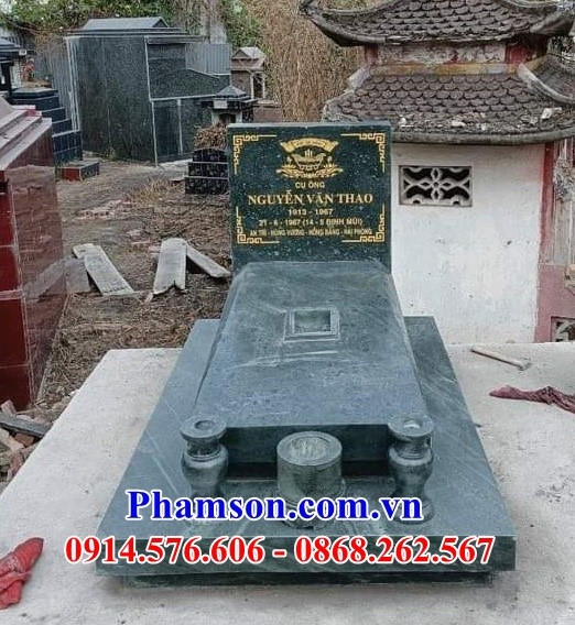 Mẫu mộ tam ba năm cấp đẹp lăng mộ đơn giản bằng đá ninh bình cao cấp
