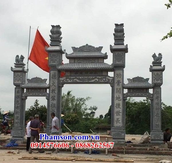 hòa bình vĩnh phúc phú thọ 109+ Mẫu cổng đá đẹp - cổng đá đình chùa