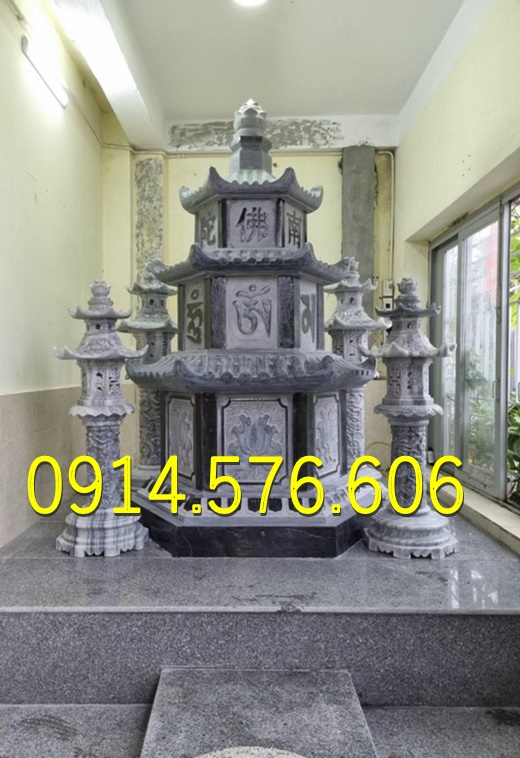Tháp Để Tro Cốt , Tháp Đựng Tro Cốt, Tháp Để Tro Cốt Nhỏ , Tháp Phật Giáo, Bảo Tháp Phật Giáo ,Tháp Lục Giác , Tháp Bát Giác, Tháp Lưu Giữ Tro Cốt, Tháp Đá Trắng Vàng Xanh