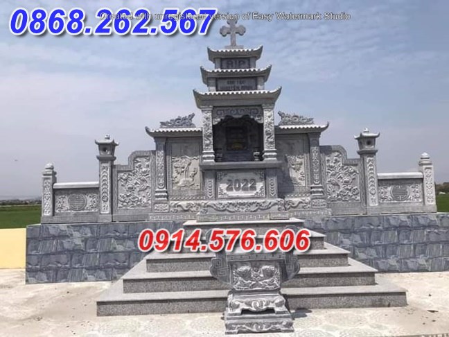 Khánh hoà 31+ mẫu mộ đá công giáo đạo thiên chúa đẹp tro hài cốt bán lăng mộ