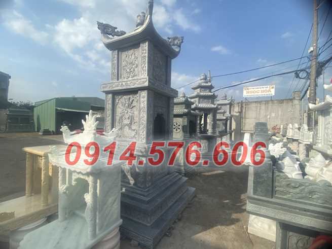 12 Tháp mộ bằng đá xanh đẹp bán tại Quảng Ninh
