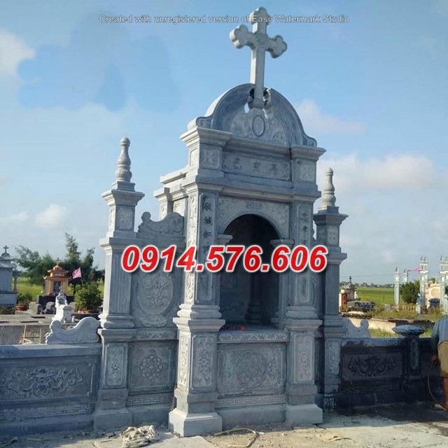 Tuyên quang 49+ mẫu mộ đá đạo công giáo đẹp bán lăng mộ