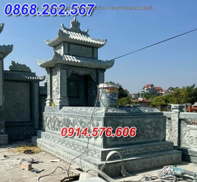 33+ Mẫu mộ đá xanh đẹp - lăng mộ bằng đá