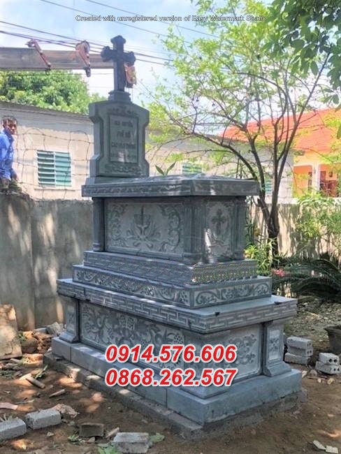 06+ mộ công giáo bằng đá đẹp nghệ an